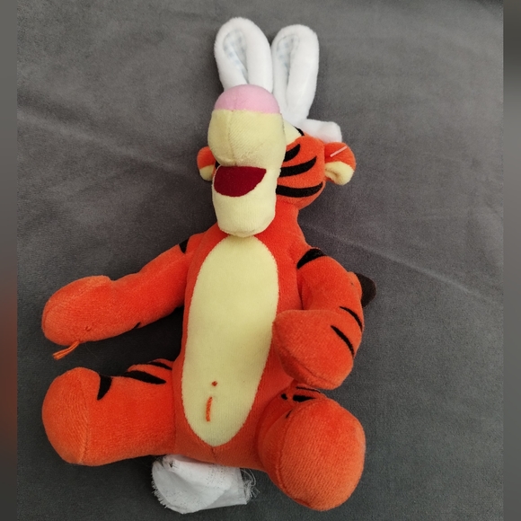 ✓Tigger Easter bunny  Plush With Ears Winnie The Pooh Tigger Stuffed Animal Doll - Picture 7 of 16